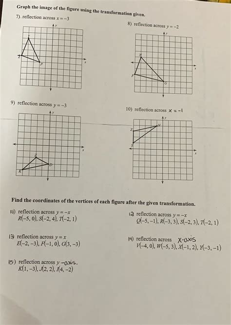 A transformation is a change in the position, size, or shape of a geometric figure. . Dilations graph the image of the figure using the transformation given answer key